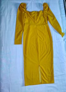 Mustard Bodycon Dress