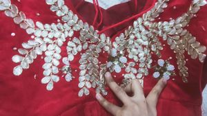 Gotta And Pearl  Hand Work  Blouse