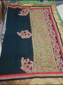 Beautiful Heavy Saree With Blouse 🥰