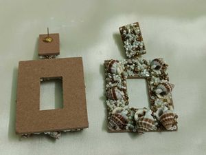 Card-board Earrings No. 1