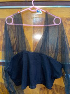 Chic Black Crop Top XL