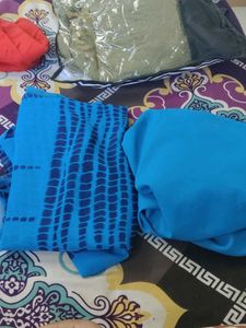 Blue Dress Material - Unstitched