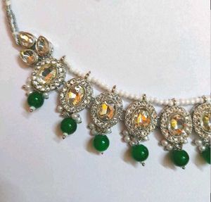 Silver Plated Austrian Diamond Stone Jewellery Set