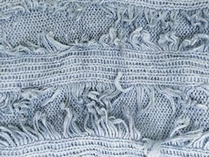 Blue Fringe Sweater