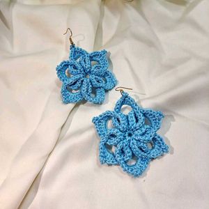 Handmade crochet Flower Earrings