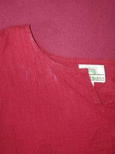 Formal Maroon Kurta