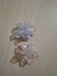 Floral Hair Claw Clips - Set of 2