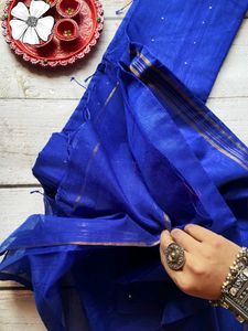 Handloom Blue Saree