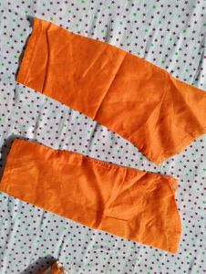 Orange Kurta Material