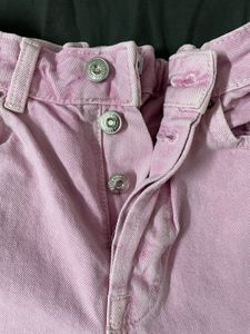 Zara Pink Denim Jeans