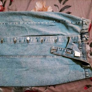 Denim Long Skirt