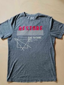 Gray Graphic Tee - Restore the Future