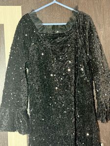 Black Bell Sleeves Mermaid Bodycon One piece