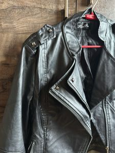 Double Coller Leather Jacket