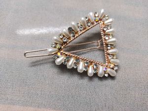 Pearl Geometric Hair Clips