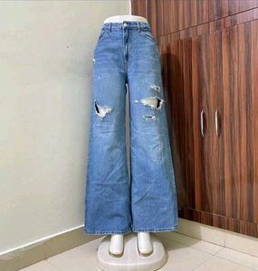 H&amp;M High Waisted Wide Leg Jeans