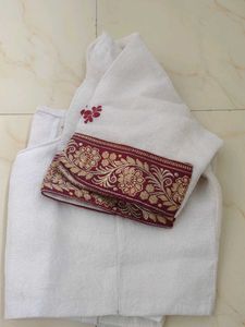 Elegant White Saree