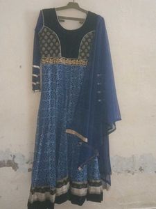 Blue Anarkali Dress