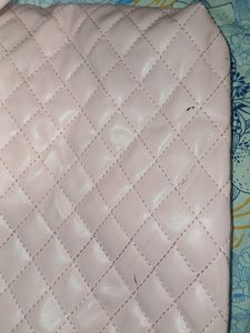 pink hand bag