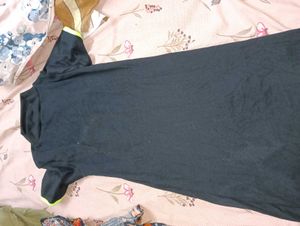 Black Ribbed Dress