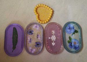 Resin Decorative Trays (Set of 5)