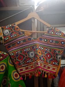 Green Garba Choli