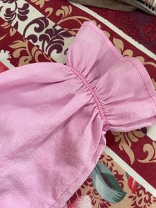 Pink Ruffle Top
