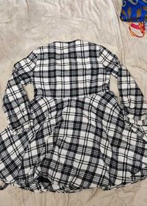 Plaid Frock Knee Length