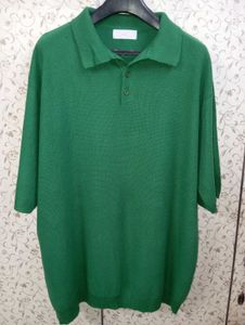 saii Green Knitted Polo Tshirt