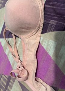 Light Blue And Peach Bra