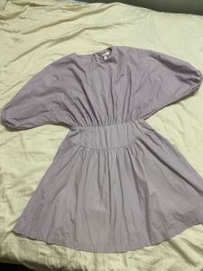 H&amp;M Lilac Mini Dress