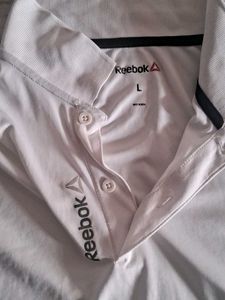 Reebok White Polo Shirt