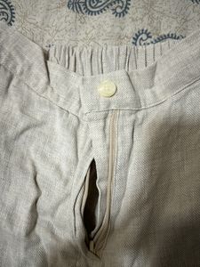 High Waist Beige Shorts
