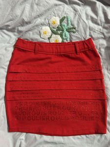 Red Mini Skirt