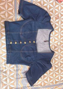 Denim Crop Top