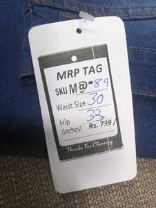 M@89 Size-30 Flared Denim Jeans
