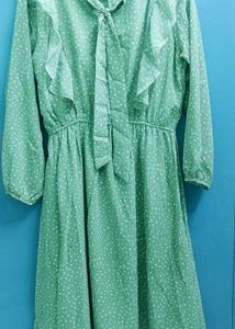 Mint Green Polka Dot Dress