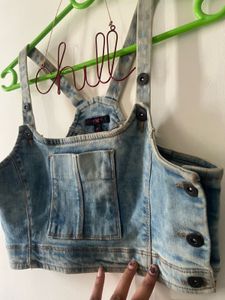 Denim Crop Top