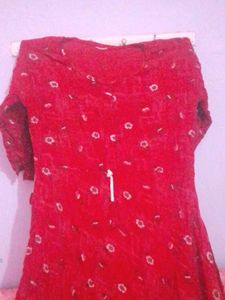 Red Boho Mini Dress