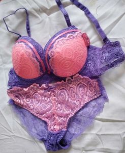 Pink &amp; Purple Lingerie Set