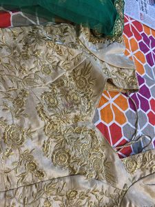 Lehnga Blouse Dupatta Women Green