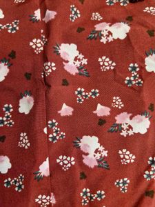Red Floral Sleeveless Dress
