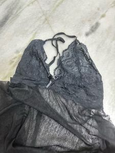 Black Lace Babydoll Lingerie