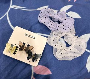Hair Clip & Scrunchie Set
