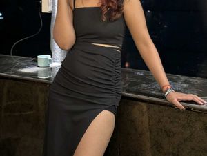 Sleek Black Party Dress