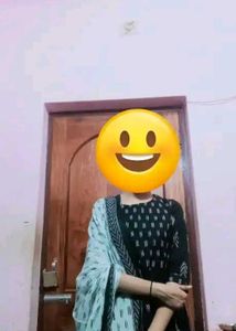 Black &amp; White Printed Kurta Set