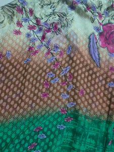 Floral Print Saree