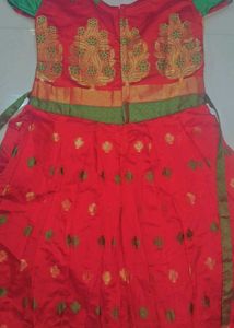 Girls Ethnic Red dress