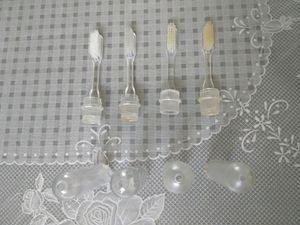 Travel toothbrushes with a case