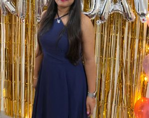 Elegant Navy Blue Maxi Dress